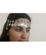 Tigran the Great Forehead Chrysolite Button Silver Plated Drop - $78.65 CAD