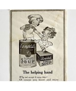 1916 Campbell&#39;s Tomato Soup Advertisement Helping Hand Food LGADYC4 - £15.71 GBP