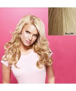 Jessica Simpson HairDo 23&quot; Wavy Clip In Hair Extensions Ken Paves Golden... - $59.90