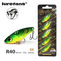 Lurefans 5 Pa/Lot Full Swimming Layer VIB Rattle Sin Lure 35/40/45mm  Catfish Ba - $101.88