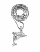 [Icemond] Dolphin Pendant Necklace - 3 Chain Styles - £13.38 GBP