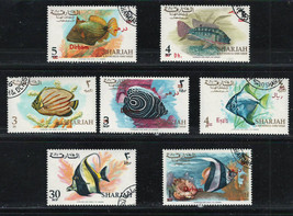 SHARJAH Very Fine Mint Stamps Set. Fish #3 - $3.68