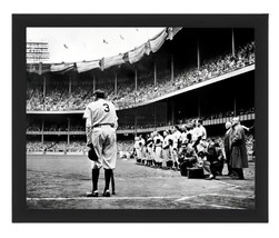 Babe Ruth Farewell At New York Yankee Stadium 1948 8X10 Framed Photo - £15.72 GBP