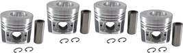 Set of 4 Pistons + Rings STD 90mm for MITSUBISHI K4N-DI - $60.76