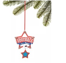 Holiday Lane Sports and Hobbies Football Star Player Sign Ornament - £10.21 GBP