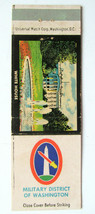 Military District of Washington White House 20 Strike Military Matchbook Cover - £1.37 GBP