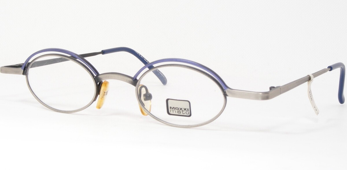 MOXXI MATO Par VISIBILIA 9649 773 Lunettes Argent-Gris / Violet-Bleu 43-... - $76.20