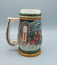 Vintage 1997 Budweiser Holiday Stein Home for the Holidays Ceramic Breweriana - $12.86