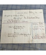Antique Shipping Receipt Hobby &amp; Post Galveston Texas 1873 - $26.10