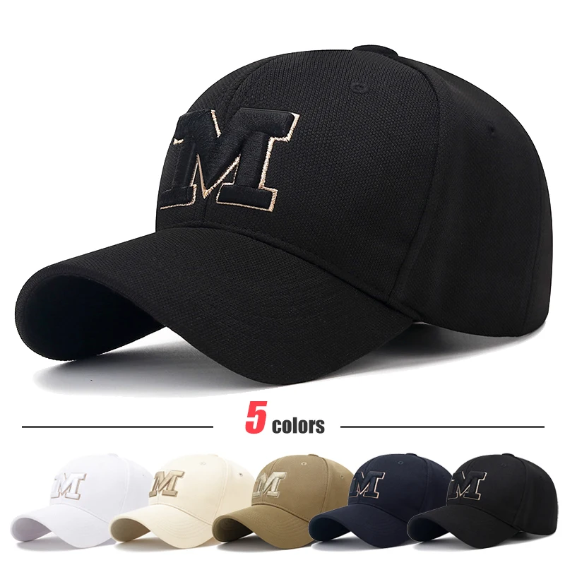 M letter three dimensional embroidery baseball cap new unisex outdoor casual sport duck thumb200