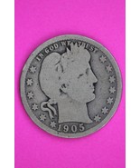 1905 P Barber Liberty Silver Quarter Guaranteed Authentic &amp; Genuine Coin... - $418.67 MXN