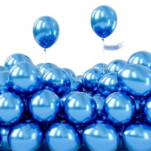 Metallic Blue Balloons, 120 Pcs 5 Inch Blue Metallic Balloons, Metallic Balloons - £11.84 GBP
