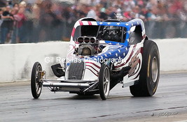 4x6 Color Drag Racing Photo MIKE SULLIVAN AA/Fuel Altered At Speed Bakersfield - £2.16 GBP
