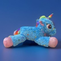 Toy Factory Unicorn Plush Sparkling Blue Starry Rainbow Tail/Horn/Mane Stuffy - $14.86