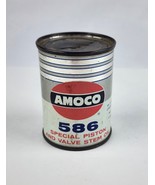 Vintage Amoco 586 Motor Oil Advertising Coin Bank Tin Can 1970&#39;s - £12.41 GBP