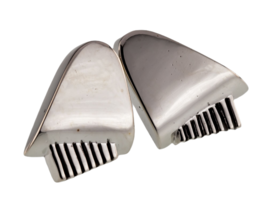 Sterling Silver Abstract Piano Stud Earrings No Backs - £95.86 GBP