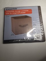 Home Essentials Collapsible Storage Container - Brown - 10.5&quot; x 11&quot; x 10.5&quot; - $7.03