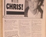 Vintage Catching Up With Chris Young Teen Magazine Page Article  - £3.87 GBP