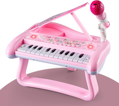 ZMZS First Birthday Toddler Piano Toys for 1 Year Old Girls, Baby Musical Keyboa - £23.43 GBP