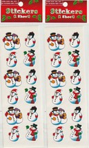 Snowmen Assortment Christmas Stickers, 24 Count - $5.94