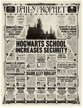 Daily Prophet Harry Potter Hogwarts School Increases Security Prop/Repli... - £1.64 GBP