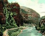 Vtg Postcard 1910 Echo Cliffs Canon of the Grande River CO D &amp; R G RR Ra... - $4.90