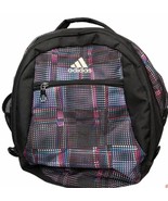 Adidas Black Blue White Pink Backpack w/ Laptop Sleeve &amp; Load Spring Straps - $33.83 CAD
