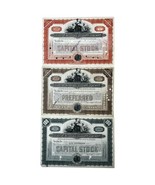 Antique 1910s Boston Railroad Holding Company Stock Certificate Canceled... - $565.37 MXN
