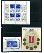 Romania 1960/1972 3 Sheets Olympics/Apollo 16 Antique wine jug MNH 132629 - $14.85