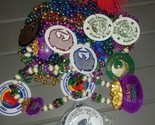 Lot of 16 Mardi Gras Beads Necklaces Specialty Parade Medallions LeShe&#39;s - $20.00