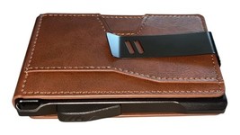 Typecase RFID Tactical Wallet Brown Leather w/ ID Window & Money Clip New Box image 5