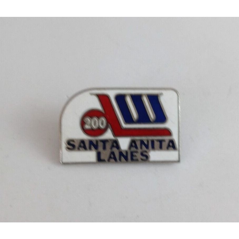 Vintage 200 Bowling Santa Anita Lanes Lapel Hat Pin - $8.42