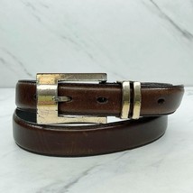 Fossil Brown Vintage Genuine Leather Belt Size Large L Womens - £24.10 GBP