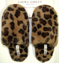 Laura Ashley Women&#39;s Leopard Print Memory Foam Slippers Size M 6.5-7.5 - $19.99