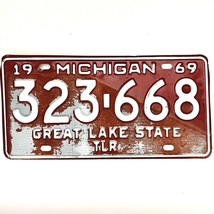 1969 United States Michigan Great Lakes Trailer License Plate 323-668 - £14.70 GBP