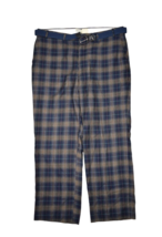 Vintage Wool Pants Mens 40x29 Saturdays Tartan Plaid Trousers Grandpa USA Made - £28.04 GBP