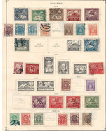 POLAND 1918-1922 Very Fine  Used Stamps Hinged on  List : 2 Sides - £7.01 GBP