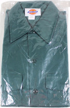 New Vtg 90s Dickies Long Sleeve Work Shirt 14-14.5 / 32 Forest Green Made In Usa - £21.33 GBP