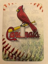 St Louis Cardinals Metal Switch Plate Sports - £7.30 GBP