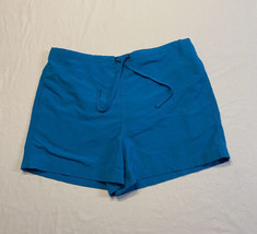 LL Bean Blue Supplex Nylon Stretch Swim Hybrid Lined Shorts Women’s Medi... - £17.01 GBP