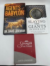 David Jeremiah Books Agents of Babylon Signed Strength for Today Slaying Giants - £18.65 GBP