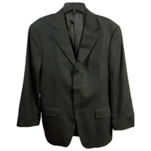 Joseph Abboud American Soft Mens 3 Button Suit Jacket Gray Pinstripe Sho... - £54.40 GBP