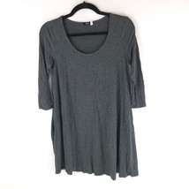 BDG Urban Outfitters Mini Dress Pockets Scoop Neck Knit Stretch Gray S - £11.54 GBP