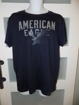 American Eagle SS Navy Blue T-Shirt Size L Men's - $15.30