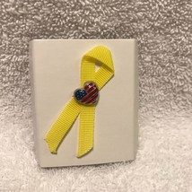 Avon Vintage 2003 The Yellow Ribbon Pin - $20.00