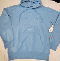 Marvel Captain America Hoodie Sweatshirt Embroidered Bioworld Unisex Med... - $25.00