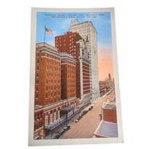 Postcard Commerce Street Looking East Adolphus Hotel Dallas Texas Unposted - $4.01