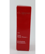 CLARINS EVERLASTING FOUNDATION LONG LASTING COVERAGE 114 CAPPUCCINO - $257.11 MXN