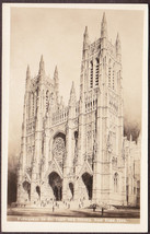 New York City, NY RPPC 1930s Cathedral of St. John the Divine Exterior View - £9.58 GBP