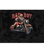 Harley-Davidson Riding Bad Boy Santa PNG: Fun Christmas Design for DIY P... - £1.57 GBP